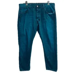 メキシコ製 Levi's 501 CT デニムパンツ W38 グリーン リーバイス ボタンフライ ビッグサイズ アメカジ デニム ジーンズ 2605-453