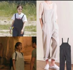 オールドベティーズ ストライプサロペット 柔軟性あり 日本製 美品 