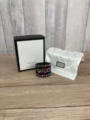 GUCCI グッチ バングル ブレスレット グリッター ブラック/レッド/グリーン/ ブルー 箱付き 平塚店 衣料品 B-3のサムネイル