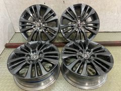 【美品 トヨタ ランクル 250 純正 18インチ サテンブラック 4本　】 美品 トヨタ ランクル 250 純正 18インチ サテンブラック 4本