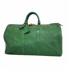 ルイヴィトン M 42964 エピ キーポル50 ボストンバッグ グリーン 美品 LOUIS VUITTON 緑 エピ キーポル50 ボルネオグリーン - メルカリ