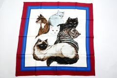 エルメス スカーフ カレ90 poret 猫 1956年 日本未発売 - メルカリ