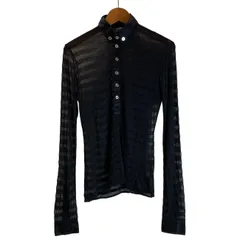 【中古】　DOLCE & GABBANA　トップス　ハーフボタン　長袖　ボーダー　イタリア製　古着　/2496のサムネイル