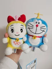 ドラえもん＆ドラミ ペア ぬいぐるみ キーホルダー セット (パジャマ シオン IN)