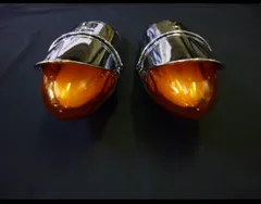 LEDバイザー付きロケットマーカー アンバー 24V　２個セット