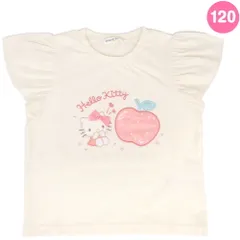 ハローキティ キッズ半袖Tシャツ 120cm 吸水速乾 フリル 子ども 女の子 サンリオ sanrio キャラクター