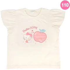 ハローキティ キッズ半袖Tシャツ 110cm 吸水速乾 フリル 子ども 女の子 サンリオ sanrio キャラクター
