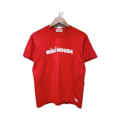 【中古】　MIKI HOUSE JUNIOR　Tシャツ　半袖　カットソー　トップス　クルーネック　ロゴT　ブランドロゴ　プリント　日本製　古着　/1930のサムネイル