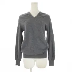 バーニーズニューヨーク BARNEYS NEW YORK ニット セーター ウール 50 グレー Vネック 長袖 無地 /CK41 ■ECE005のサムネイル