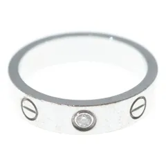 Cartier (カルティエ) K18 WG 1Pダイヤ ラブリング ホワイトゴールドのサムネイル