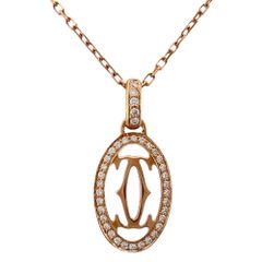カルティエ ネックレス ダイヤ 0.30ct Cドゥ K18PG 保証書/鑑定書 