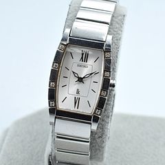 SEIKO ルキア カリテ 27P天然ダイヤ装飾 スクエア レディース腕時計