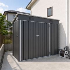 1000円OFFクーポン配布中】物干し竿付き サイクルポート 自転車倉庫 3