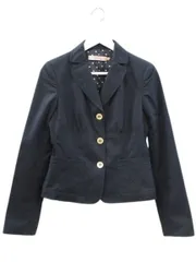 レッド ヴァレンティノ RED VALENTINO ジャケット テーラード ネイビー 紺 42 コットン 綿 アウター 上着 ☆AA★のサムネイル