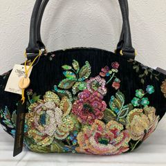 未使用 京都香鳥屋 KATORINE ビーズ刺繍 ハンドバッグ タッセル付 未使用 京都香鳥屋 KATORINE ビーズ刺繍 ハンドバッグ タッセル付