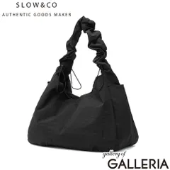 SLOW ショルダーバッグ 大容量 A4 B4 スロウ バッグ ショルダー 軽量 撥水 ワンショルダー ブランド Span Nylon Shoulder Bag L 858S100S BLACKのサムネイル