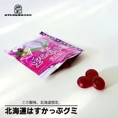 ロマンス製菓 北海道はすかっぷグミ 50g ハスカップ グミ 濃縮果汁 お土産 お取り寄せ スイーツ お菓子 ギフト ご当地 フルーツ ベリー 紫 甘酸っぱい 弾力 食感のサムネイル