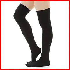 【人気商品】冷え取り 保温 日本製 温感加工 レディース ゆったり包み込むようなあったかオーバーニーソックス ニーハイソックス 黒 靴下 ブラック
