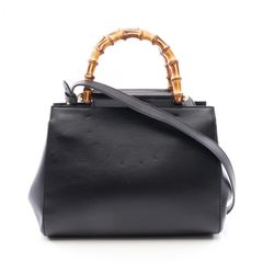 0021□ Gucci グッチ バンブー ニムフェア パイソン ハンドバッグ 