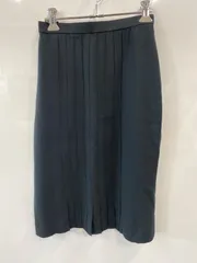 ピ944⚫︎伊太利屋⚫︎イタリヤ⚫︎ロングスカート⚫︎プリーツ⚫︎紡混⚫︎細身⚫︎size9A2⚫︎黒⚫︎日本製のサムネイル
