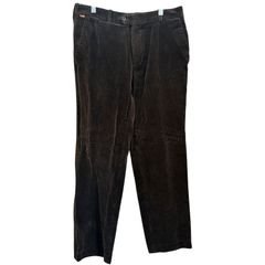 LMA エルエムエー コーデュロイパンツ W30 メンズM 古着 ダークブラウン CONFORT STRETCH ユーロワーク【ロングパンツ】/ MS1273