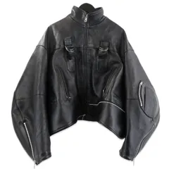 美品 beautiful people ビューティフルピープル ダブルエンドビンテージレザーライダースジャケット ブラック 黒 40 71015799のサムネイル