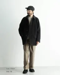 24fw KAPTAIN SUNSHINE(キャプテンサンシャイン) ショート トラベラー コート 42 ブラックのサムネイル