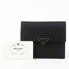 美品。PRADAプラダ 長財布 黒 使用2回 - メルカリ