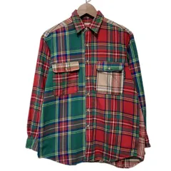 【中古】　MIKI HOUSE MEN'S　ネルシャツ　長袖　フランネル　トップス　チェック　レギュラーカラー　胸ポケット　日本製　古着　/1952のサムネイル