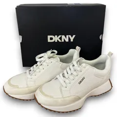 B00034 DKNY ダナキャランニューヨーク スニーカー ホワイト 24CM  US7 レデイースのサムネイル