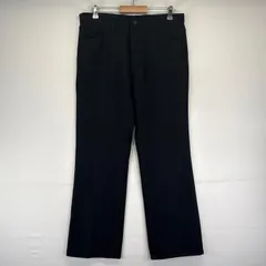 古着 ラングラー Wrangler パンツ ランチャーパンツ スラックス ポリエステル ストレート 大きいサイズ W36×L31  ブラック系 メンズのサムネイル