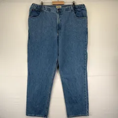 古着 エルエルビーン L.L.Bean デニム パンツ Gパン 5ポケット アジャスター付 ゴム テーパード 大きいサイズ W44×L34  ブルー系 メンズのサムネイル