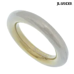 美品 ジルサンダー JIL SANDER コンビ カラー クラッシック リング 指輪 ゴールド×シルバー サイズS 9号 SV925 箱付きのサムネイル