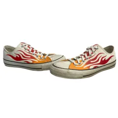 コンバース CONVERSE オールスター 100周年 イグナイト オックス ALL STAR 100 IGNT OX ファイヤーパターン 1SC551 メンズ靴 スニーカー ホワイト 28cmサイズ 201-shoes1752のサムネイル
