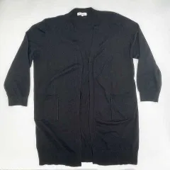 CLOSSHI クロッシー ロングカーディガン ブラック ３Lサイズ 〇□・〇◇のサムネイル