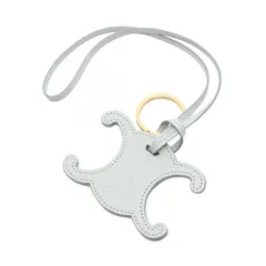 セリーヌ CELINE チャーム トリオンフ 49I473DSD ブルーグレー レザー トリオンフ キーリング付き レディース Used Aのサムネイル