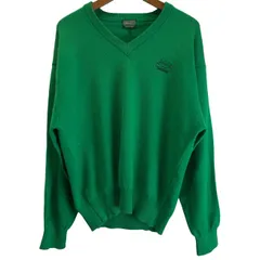 【中古】　adidas　セーター　長袖　ニット　トップス　Vネック　ワンポイント　刺しゅう　日本製　スポーツ　古着　/1381のサムネイル
