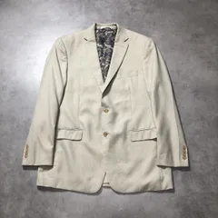 GQ5543◇LAUREN Ralph Lauren : テーラードジャケット◇44L◇ベージュ系 ラルフローレン スーツ ブレザー ペイズリーのサムネイル