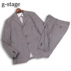 g-stage ジーステージ 春夏★ 千鳥柄 エアウィンド ジャケット&パンツ アンコン セットアップ スーツ Sz.2 メンズのサムネイル