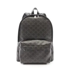 セリーヌ CELINE リュックサック バックパック トリオンフ ミディアム 188382BOV38SI ブラック PVCコーティングキャンバス レザー リュックサック バックパック ユニセックスのサムネイル
