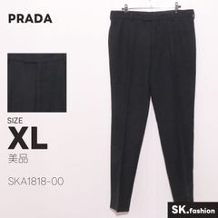 美品 PRADA パンツ ストレート　センタープレス　フロントファスナー 美品 PRADA パンツ ストレート センタープレス フロントファスナー