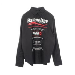 極美品 バレンシアガ Dry Cleaning Logo Shirt 長袖シャツ - メルカリ