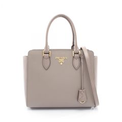 PRADA 1BA113 サフィアーノ 2WAY グレー - メルカリ