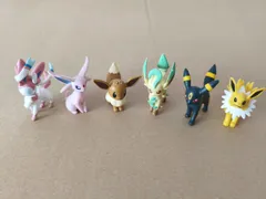【現品】ブイズ モンコレ フィギュア 6体 まとめ売り イーブイ エーフィ グレイシア リーフィア ポケモン ポケットモンスター モンスターコレクション