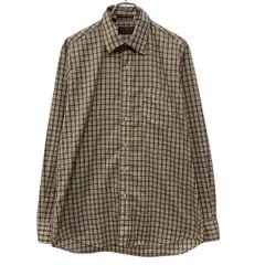 80s Levi's ACTION SHIRT 長袖 チェックシャツ L ブラウン リーバイス ボタン 胸ポケット 80年代 チェック柄 カジュアル 春物 a805-6631のサムネイル