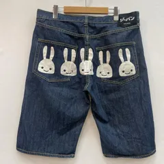 キューン 5連 ビッグ うさぎ デニム ハーフパンツ 黒パッチ メンズ 34インチ ISItems【USED】【古着】【中古】50160119のサムネイル