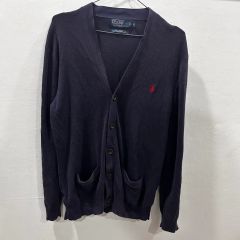 美品 Polo Ralph Lauren BLACK カーディガン XXL - メルカリ