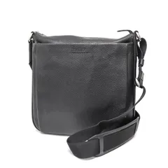 バリー ショルダーバッグ メッセンジャーバッグ サコッシュ ジッパー ファスナー ボックス型 ブラック 黒 Black レザー 本革 Bally