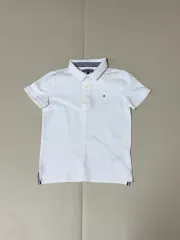 Tommy Hilfiger トミーヒルフィガー キッズ カラーTシャツ 128 白
