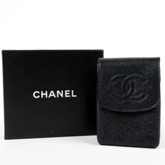 CHANEL シャネル ココマーク エナメル ポーチ キューブ ブラック 黒